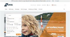 Desktop Screenshot of dfdsseaways.dk